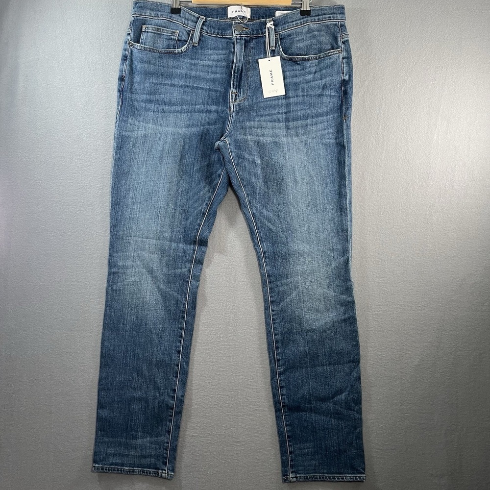 NWT Frame Denim Men's L'Homme Skinny Jeans‎ Midrise Ridgecrest Sz 36